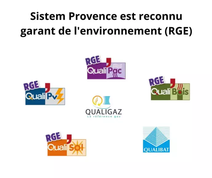 SISTEM Provence RGE QualiBAT et QualiPAC, QualiBOIS, QualiPV, QualiSOL, QualiGAZ